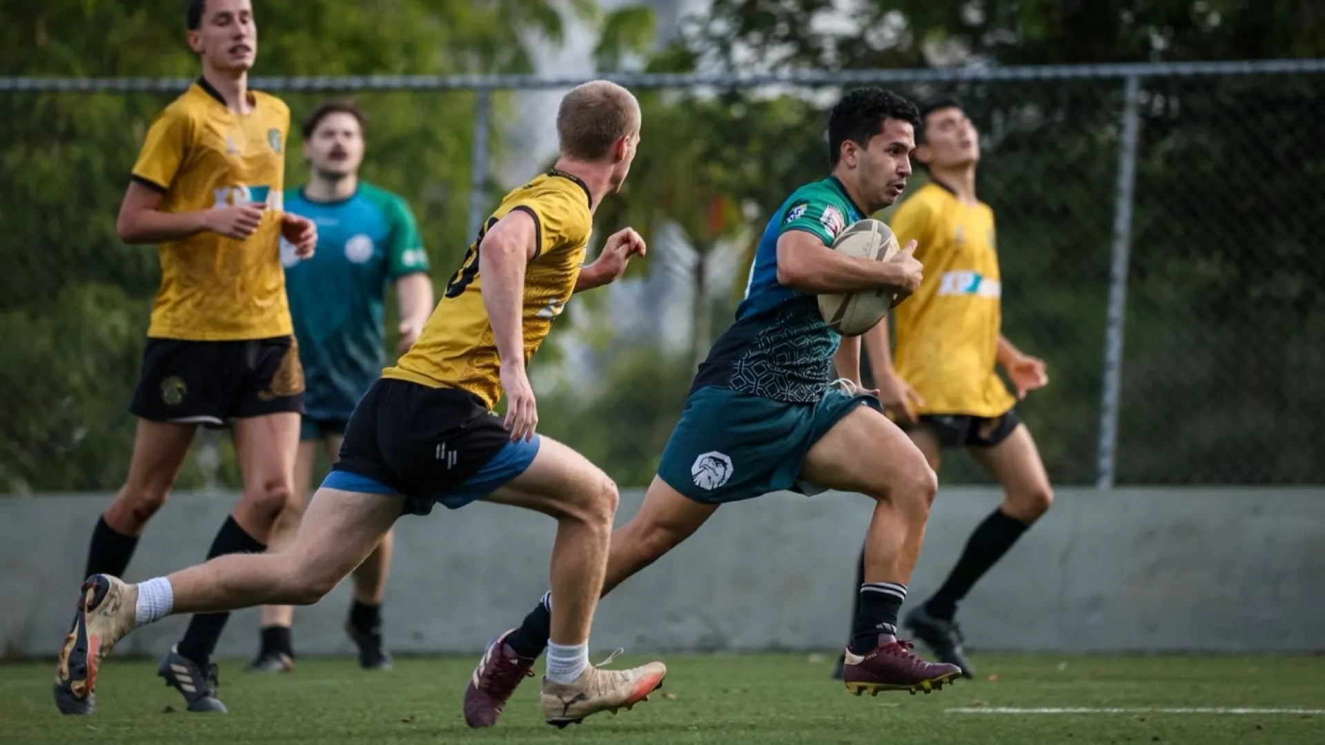 Corrida com a bola durante uma partida