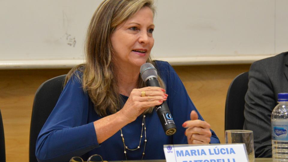 Palestrante Drª Maria Lúcia Fatorelli (Foto: Fabiano Goulart)