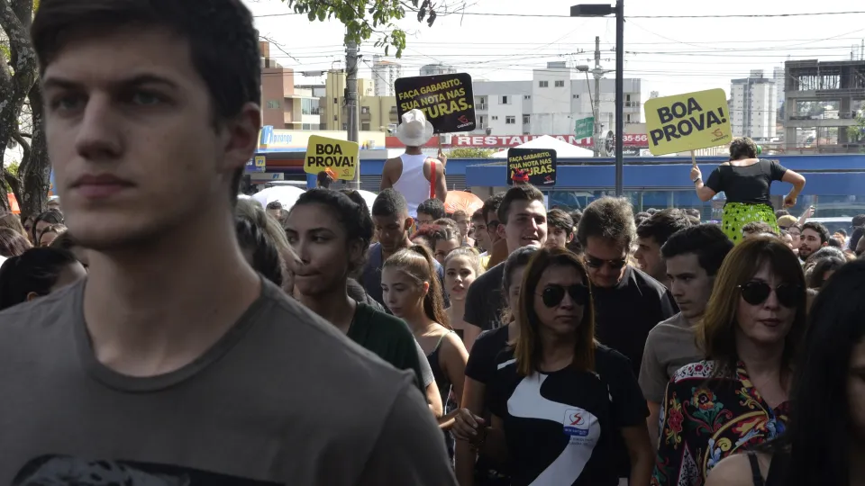 O Campus Santa Mônica foi um dos locais onde foram aplicadas as provas (foto: Marco Cavalcanti)