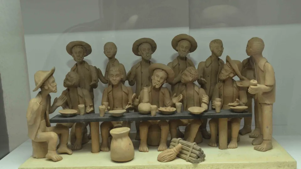 Peças expostas no Museu de Arte Sacra da Diocese de Uberlândia (foto: Milton Santos)