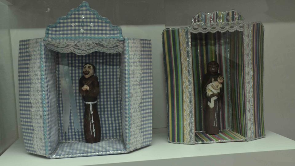 Peças expostas no Museu de Arte Sacra da Diocese de Uberlândia (foto: Milton Santos)
