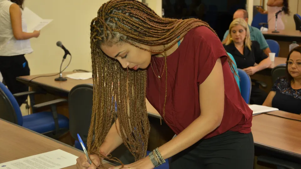 Cerimônia aconteceu na sala dos conselhos (Fotos: Milton Santos)