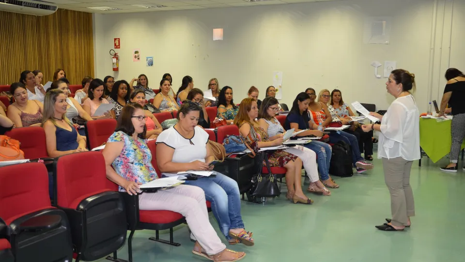 Segundo dia do Pnaic, que  acontece no Campus Santa Mônica (Foto: Milton Santos) 