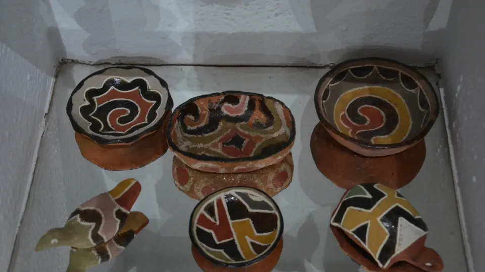 Artefatos do Museu do Índio (Foto: Milton Santos)