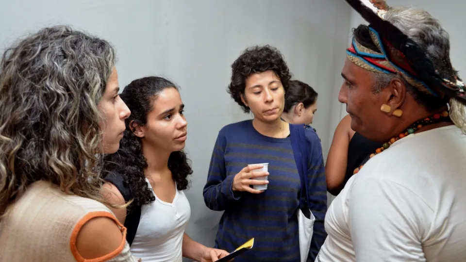 Visitantes marcam presença em amostra no Museu (Foto: Milton Santos)