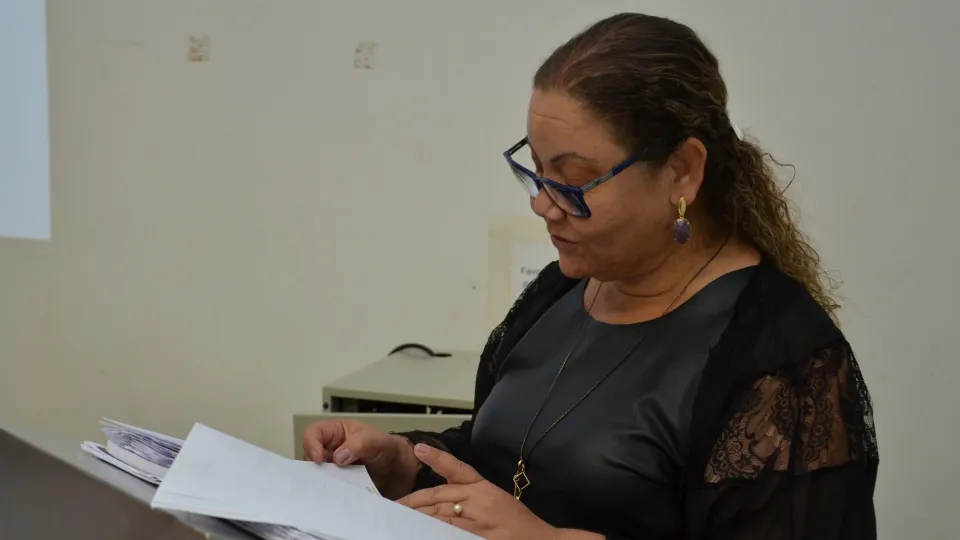 Palestras acontecerem no Anfiteatro do Bloco 5O (Foto: Milton Santos)