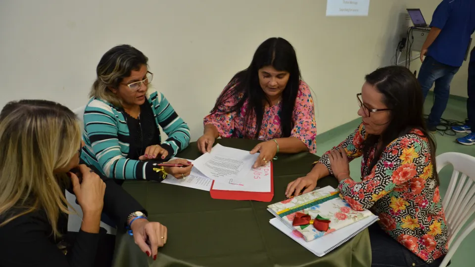 Palestras acontecerem no Anfiteatro do Bloco 5O (Foto: Milton Santos)