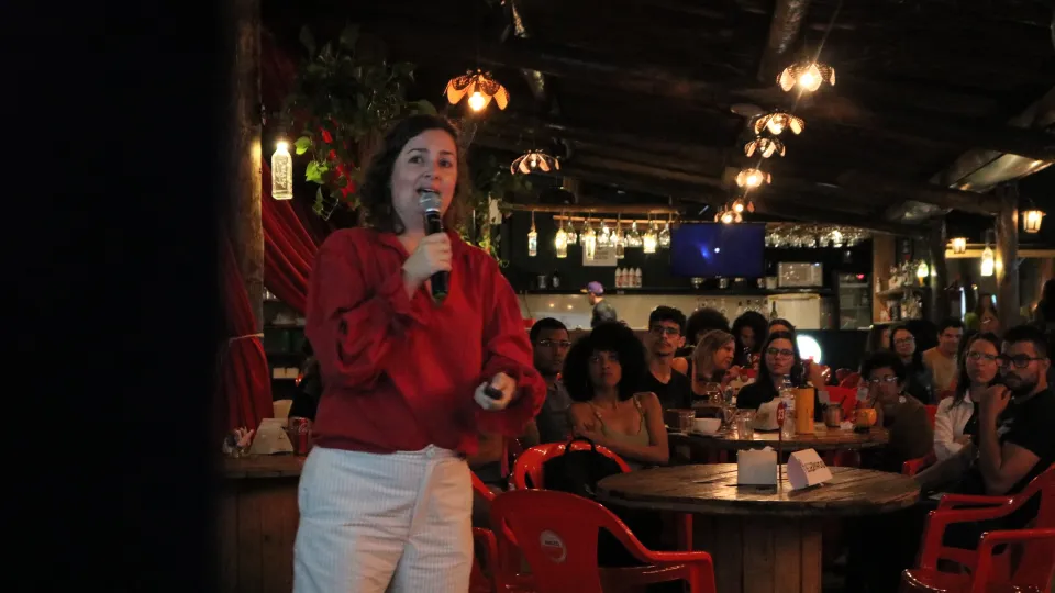 Pint of Science realizado na terça-feira, 8/11, no bar São Arnulfo (foto: Marco Cavalcanti)