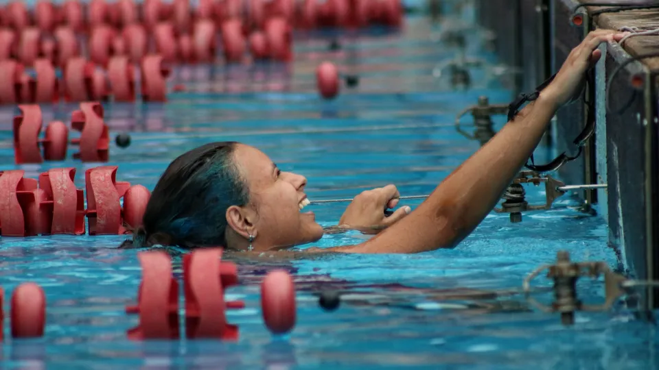 As provas de natação foram realizadas no Praia Clube, em Uberlândia (foto: Marco Cavalcanti)