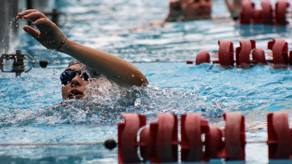 As provas de natação foram realizadas no Praia Clube, em Uberlândia (foto: Marco Cavalcanti)