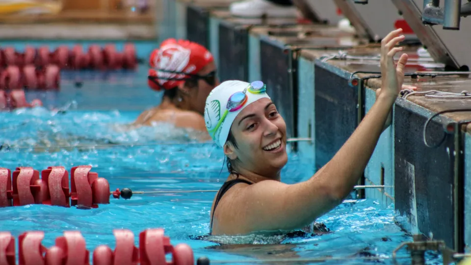 As provas de natação foram realizadas no Praia Clube, em Uberlândia (foto: Marco Cavalcanti)