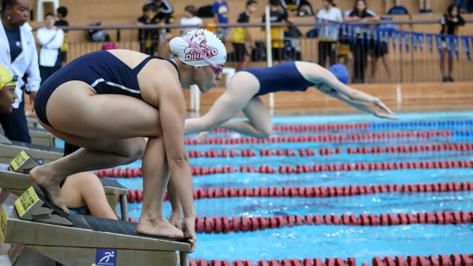 As provas de natação foram realizadas no Praia Clube, em Uberlândia (foto: Marco Cavalcanti)