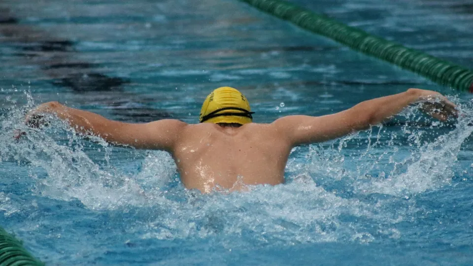 As provas de natação foram realizadas no Praia Clube, em Uberlândia (foto: Marco Cavalcanti)
