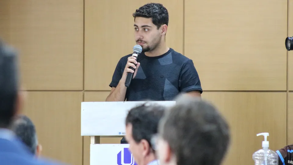 A aula teve como tema o financiamento da CT&amp;I e da Pós-Graduação no país (foto: Marco Cavalcanti)