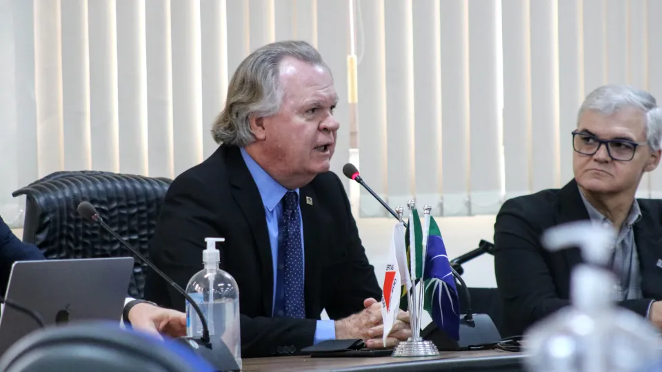 A aula teve como tema o financiamento da CT&amp;I e da Pós-Graduação no país (foto: Marco Cavalcanti)