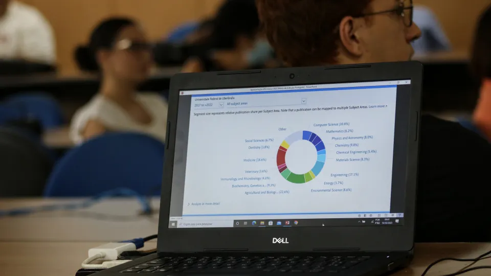 A aula teve como tema o financiamento da CT&amp;I e da Pós-Graduação no país (foto: Marco Cavalcanti)