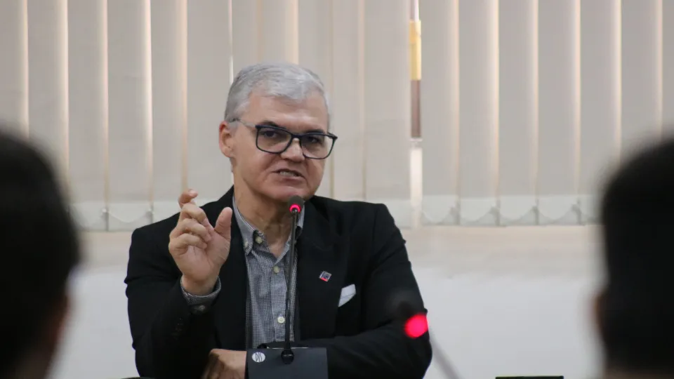 A aula teve como tema o financiamento da CT&amp;I e da Pós-Graduação no país (foto: Marco Cavalcanti)