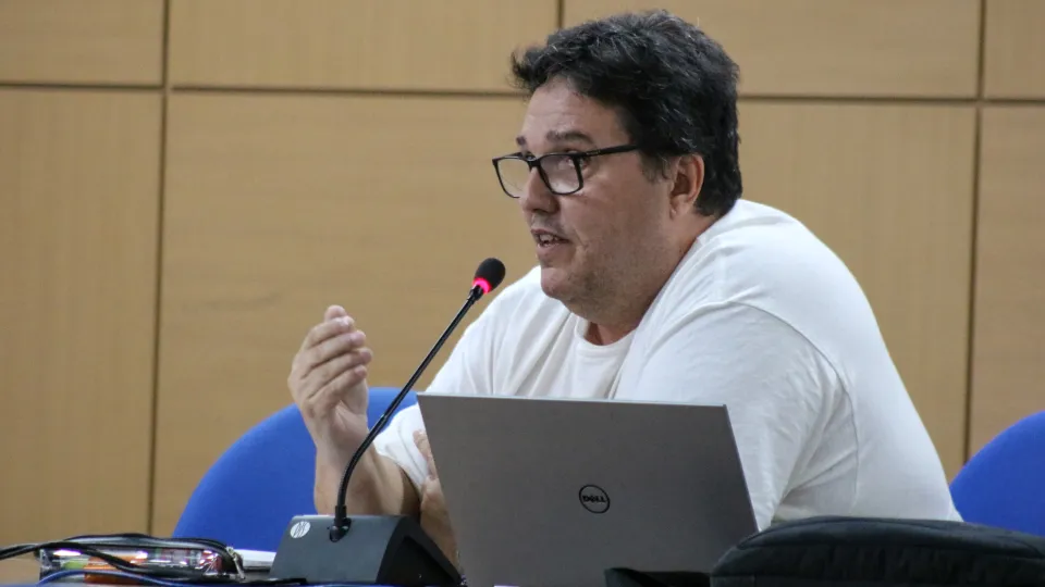 A aula teve como tema o financiamento da CT&amp;I e da Pós-Graduação no país (foto: Marco Cavalcanti)