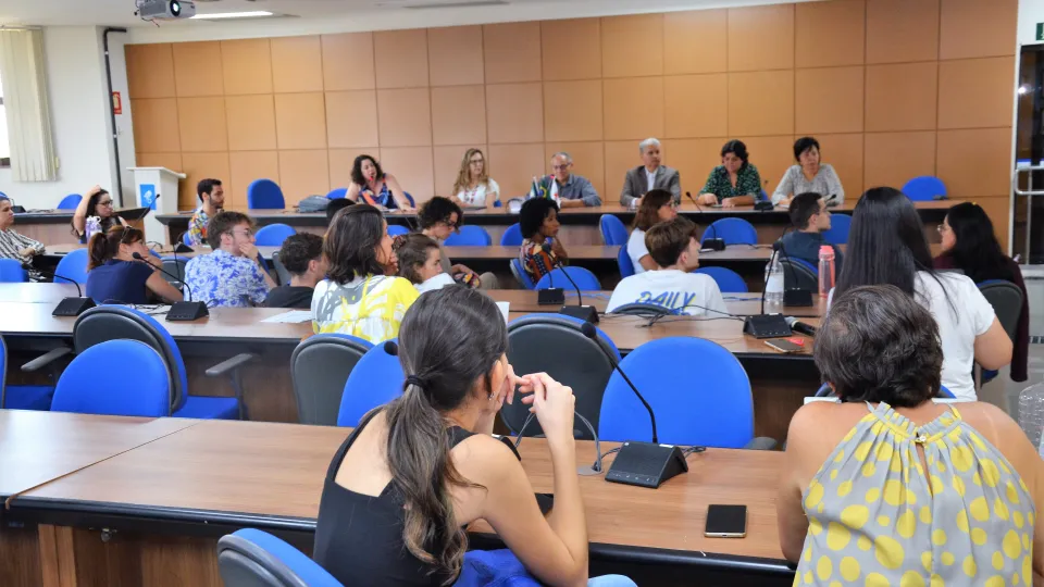  Recepção dos estudantes internacionais. (Foto: Milton Santos)