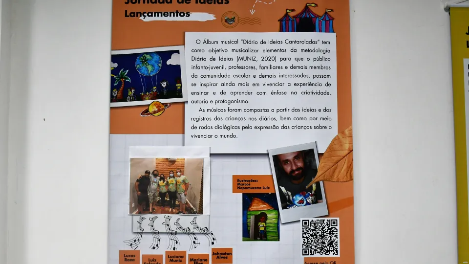 Evento de lançamento dos produtos que compõem a metodologia Diário de Ideias (Milton Santos)