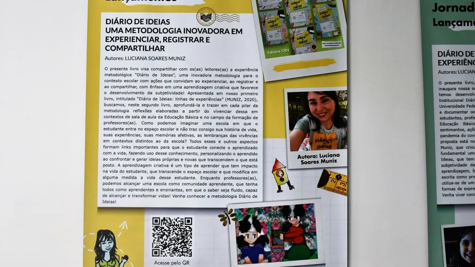 Evento de lançamento dos produtos que compõem a metodologia Diário de Ideias (Milton Santos)