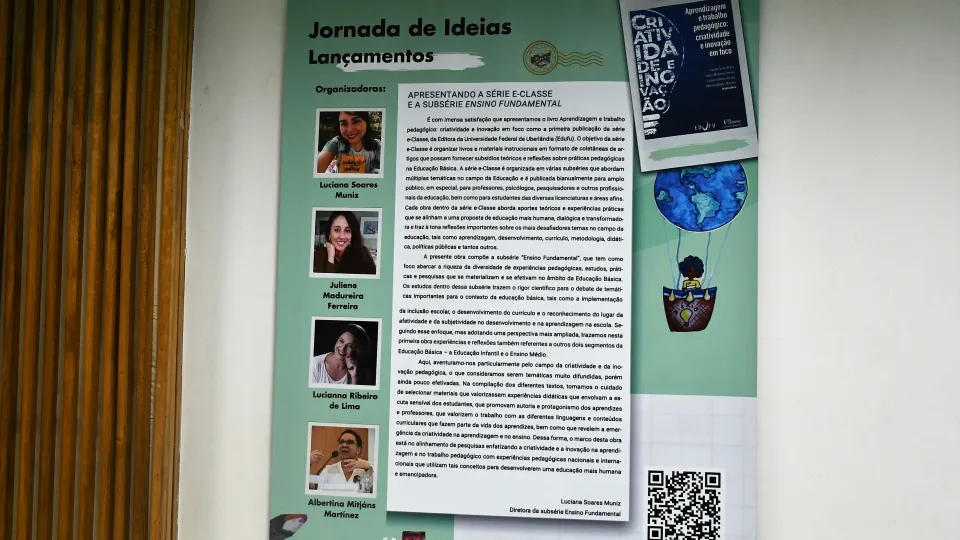 Evento de lançamento dos produtos que compõem a metodologia Diário de Ideias (Milton Santos)