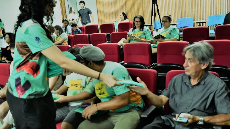 Evento de lançamento dos produtos que compõem a metodologia Diário de Ideias (Milton Santos)