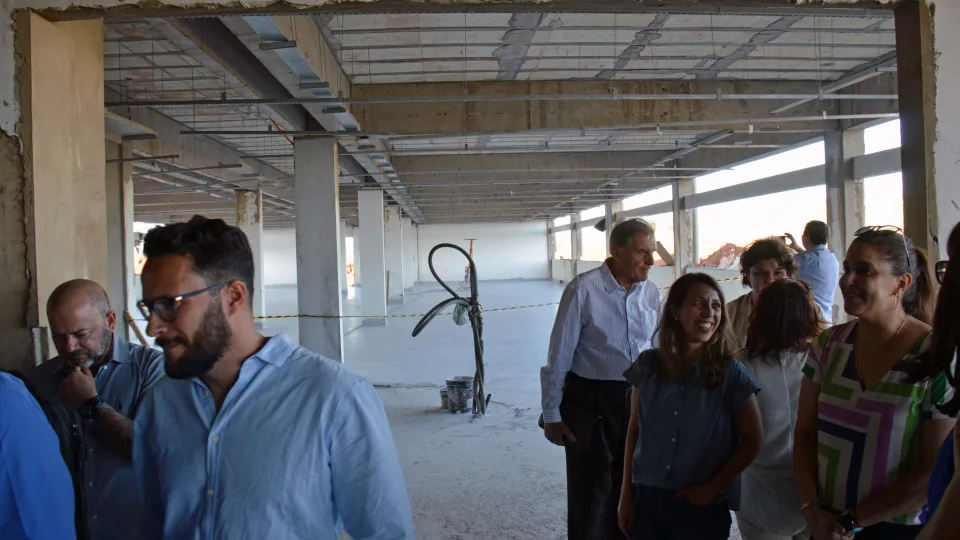 Membros do Condir em visita às obras do Campus da UFU em Patos de Minas em 10/11/2023