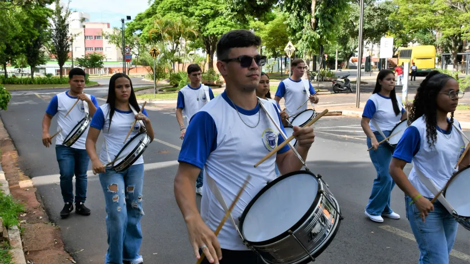 Fanfarra Cleonaldo Brasileiro de Alvarenga, da cidade de Campina Verde (Milton Santos)