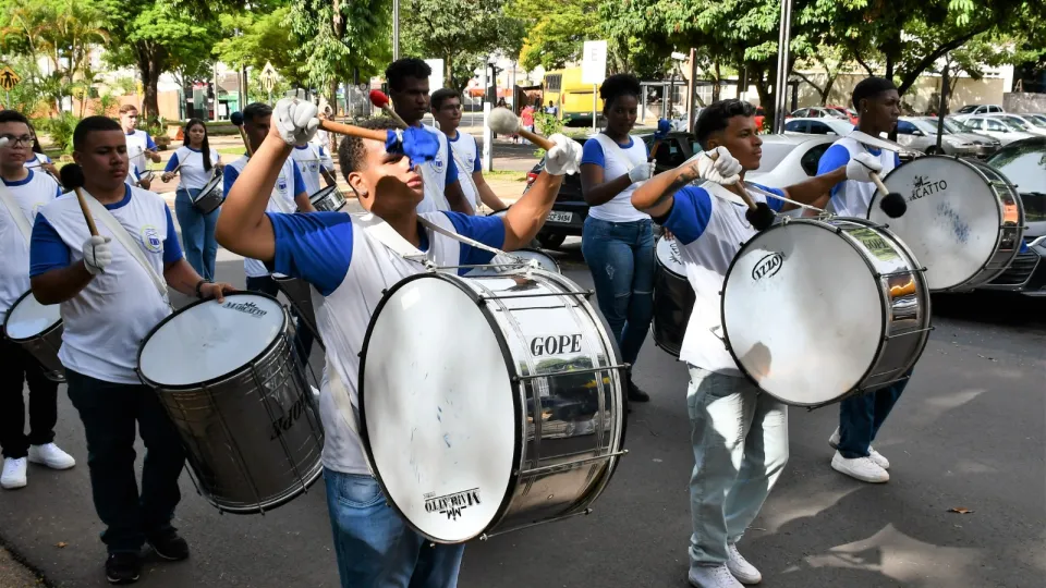 Fanfarra Cleonaldo Brasileiro de Alvarenga, da cidade de Campina Verde (Milton Santos)