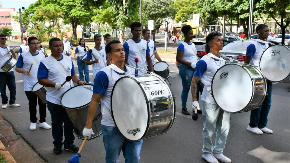 Fanfarra Cleonaldo Brasileiro de Alvarenga, da cidade de Campina Verde (Milton Santos)