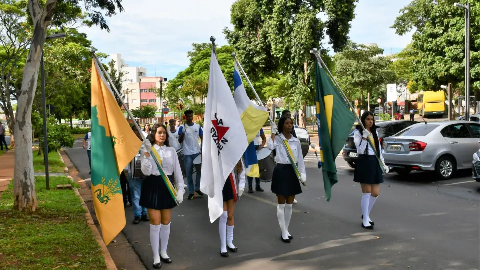 Fanfarra Cleonaldo Brasileiro de Alvarenga, da cidade de Campina Verde (Milton Santos)