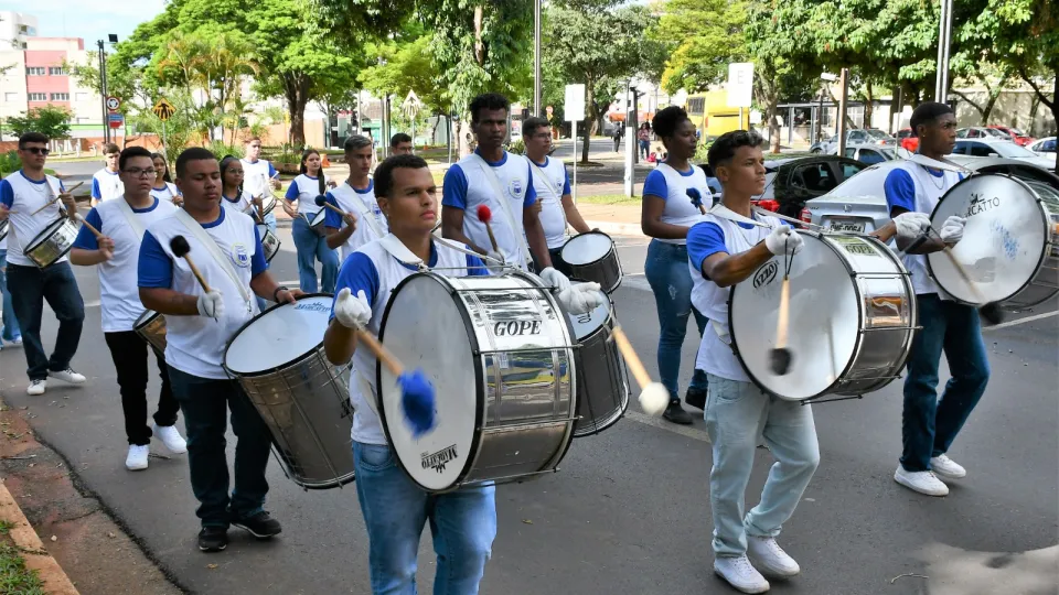 Fanfarra Cleonaldo Brasileiro de Alvarenga, da cidade de Campina Verde (Milton Santos)