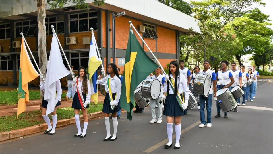 Fanfarra Cleonaldo Brasileiro de Alvarenga, da cidade de Campina Verde (Milton Santos)