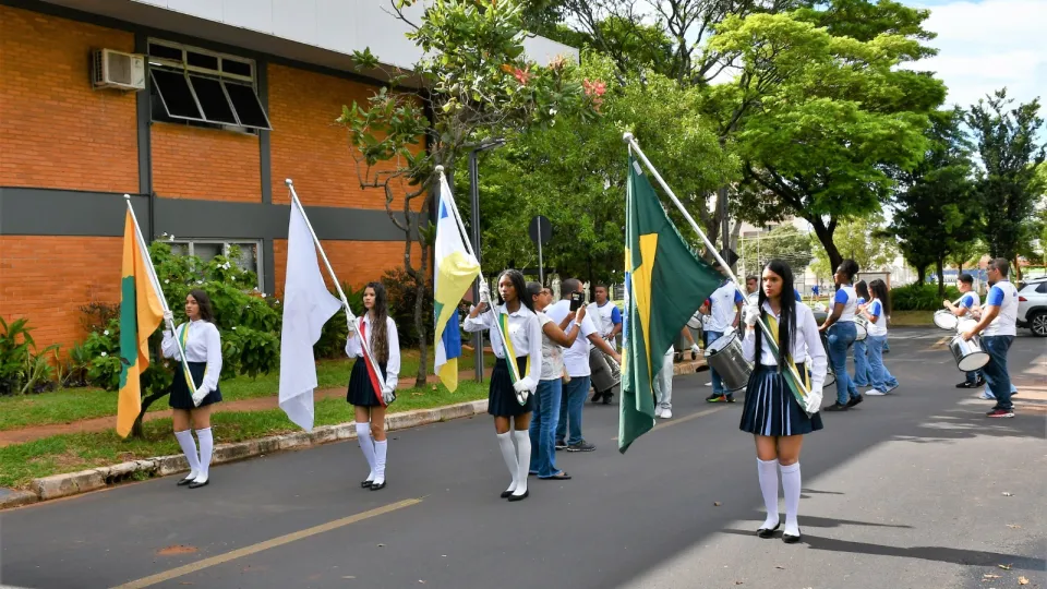 Fanfarra Cleonaldo Brasileiro de Alvarenga, da cidade de Campina Verde (Milton Santos)