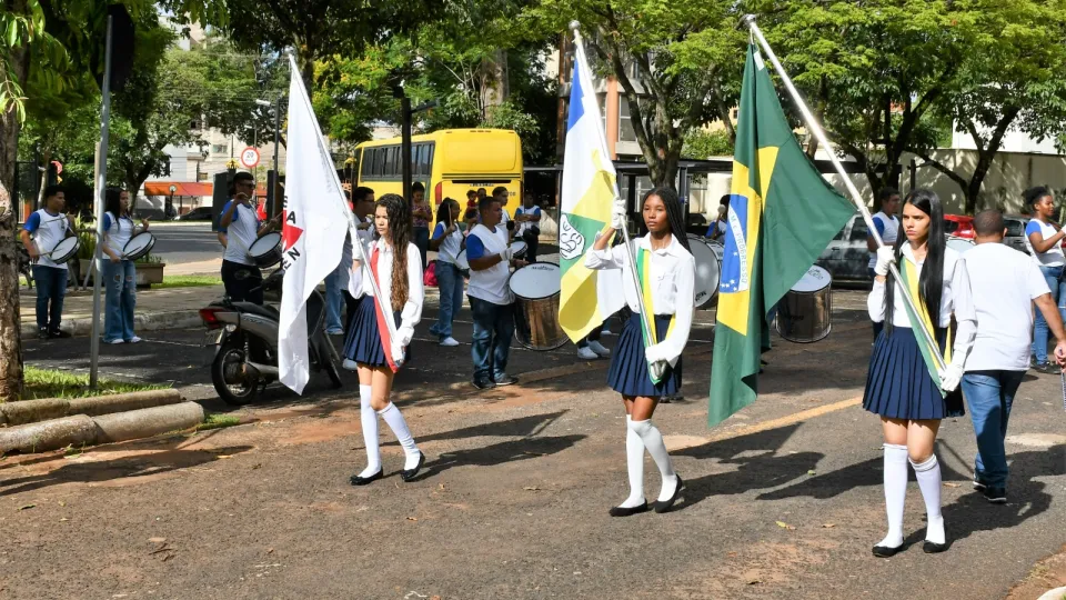 Fanfarra Cleonaldo Brasileiro de Alvarenga, da cidade de Campina Verde (Milton Santos)