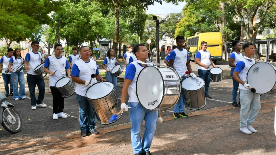 Fanfarra Cleonaldo Brasileiro de Alvarenga, da cidade de Campina Verde (Milton Santos)