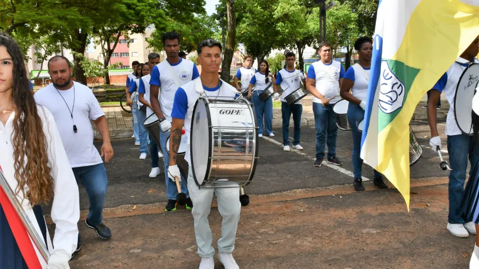 Fanfarra Cleonaldo Brasileiro de Alvarenga, da cidade de Campina Verde (Milton Santos)