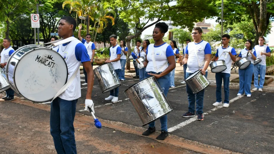 Fanfarra Cleonaldo Brasileiro de Alvarenga, da cidade de Campina Verde (Milton Santos)