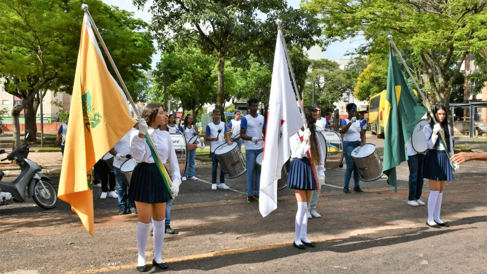 Fanfarra Cleonaldo Brasileiro de Alvarenga, da cidade de Campina Verde (Milton Santos)