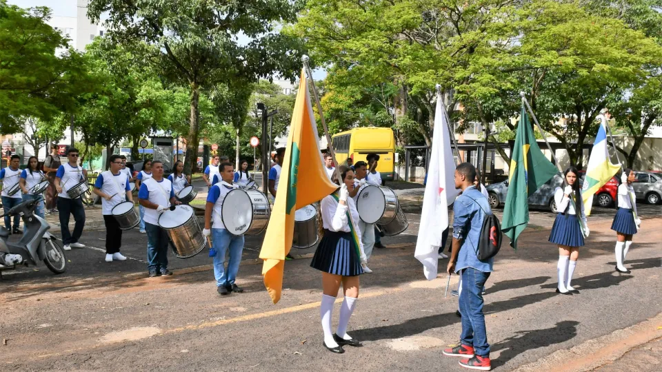 Fanfarra Cleonaldo Brasileiro de Alvarenga, da cidade de Campina Verde (Milton Santos)
