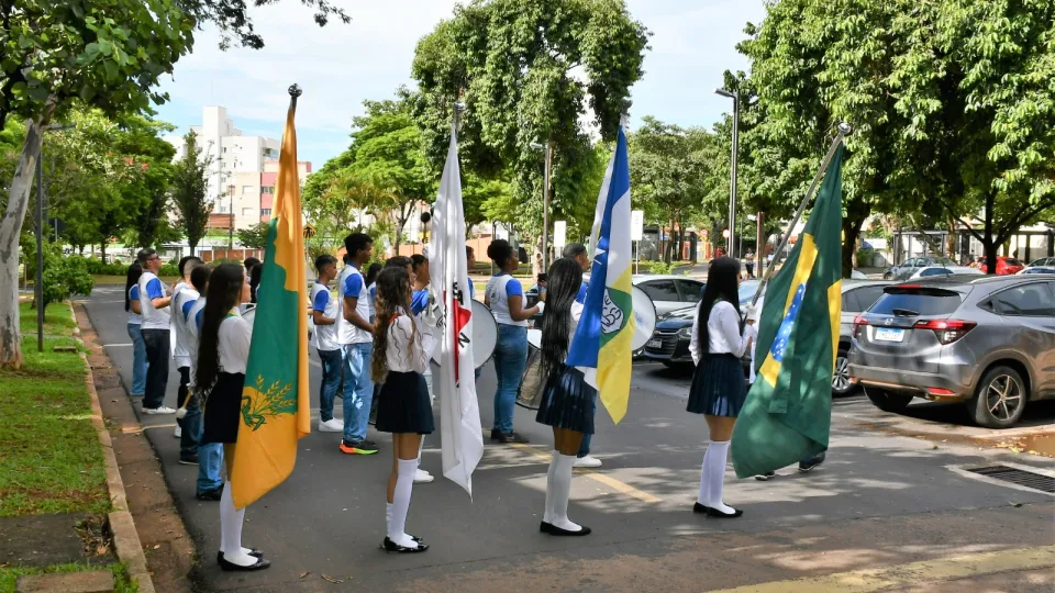 Fanfarra Cleonaldo Brasileiro de Alvarenga, da cidade de Campina Verde (Milton Santos)
