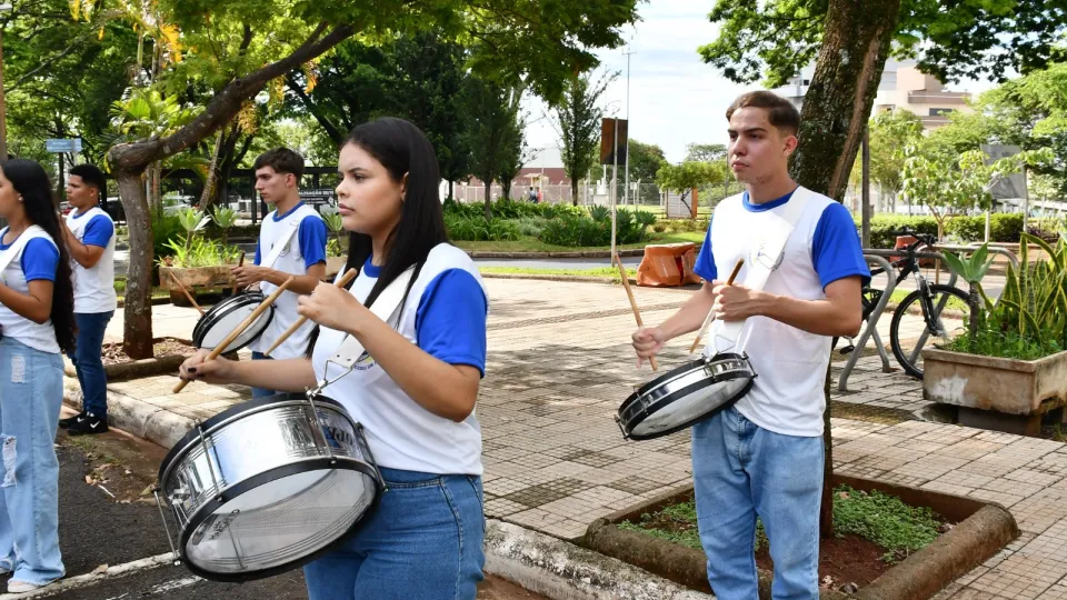Fanfarra Cleonaldo Brasileiro de Alvarenga, da cidade de Campina Verde (Milton Santos)
