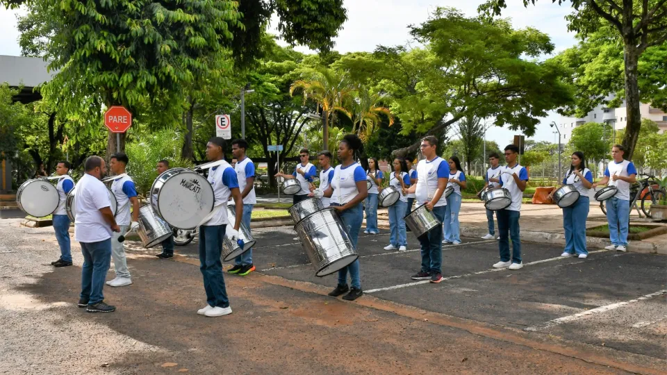 Fanfarra Cleonaldo Brasileiro de Alvarenga, da cidade de Campina Verde (Milton Santos)