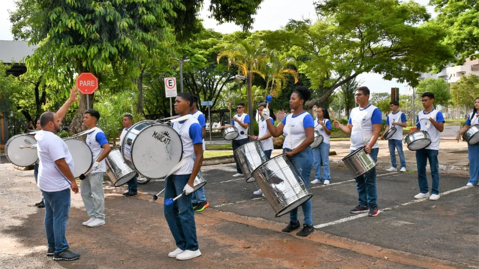 Fanfarra Cleonaldo Brasileiro de Alvarenga, da cidade de Campina Verde (Milton Santos)