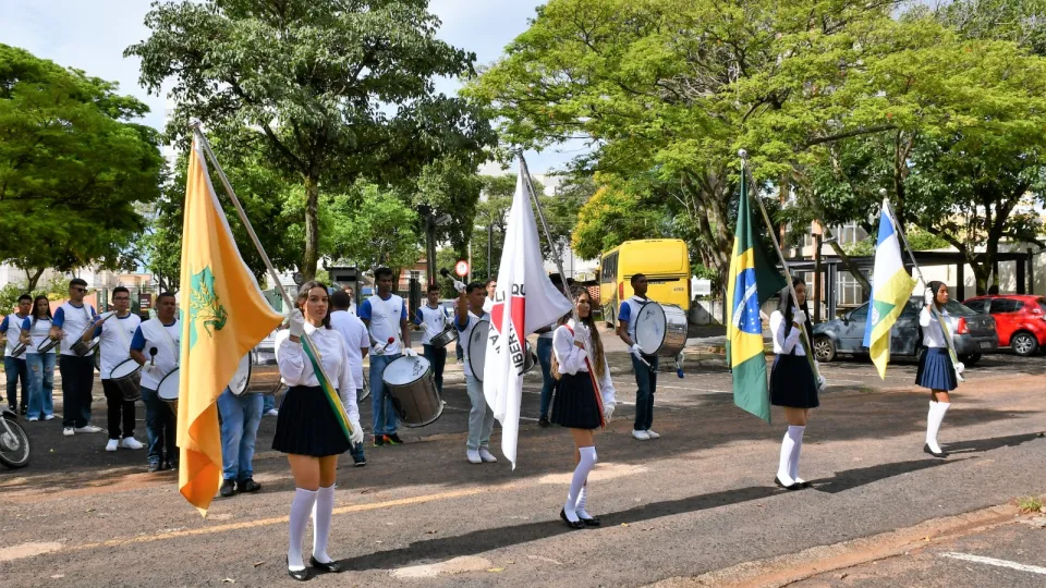Fanfarra Cleonaldo Brasileiro de Alvarenga, da cidade de Campina Verde (Milton Santos)