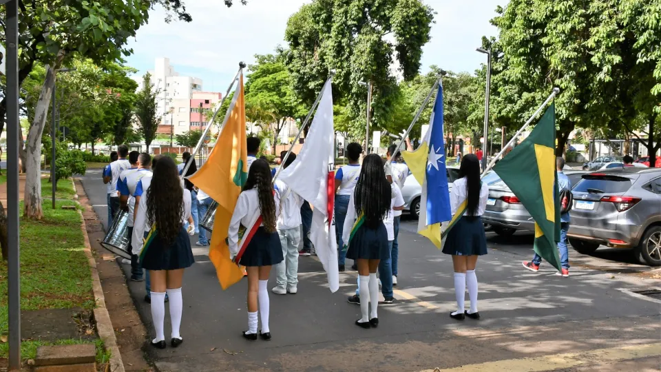 Fanfarra Cleonaldo Brasileiro de Alvarenga, da cidade de Campina Verde (Milton Santos)