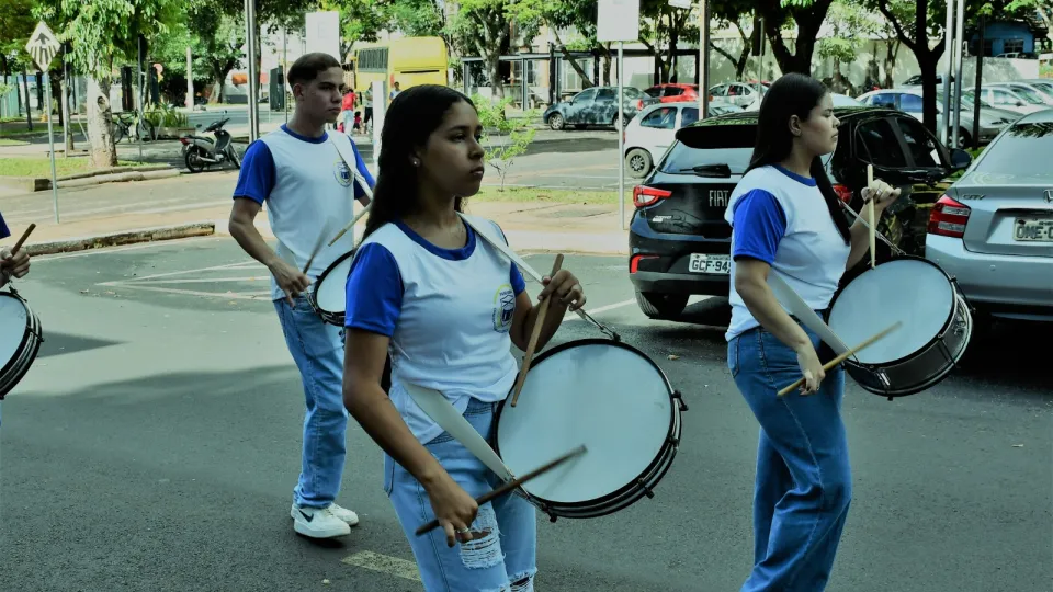 Fanfarra Cleonaldo Brasileiro de Alvarenga, da cidade de Campina Verde (Milton Santos)