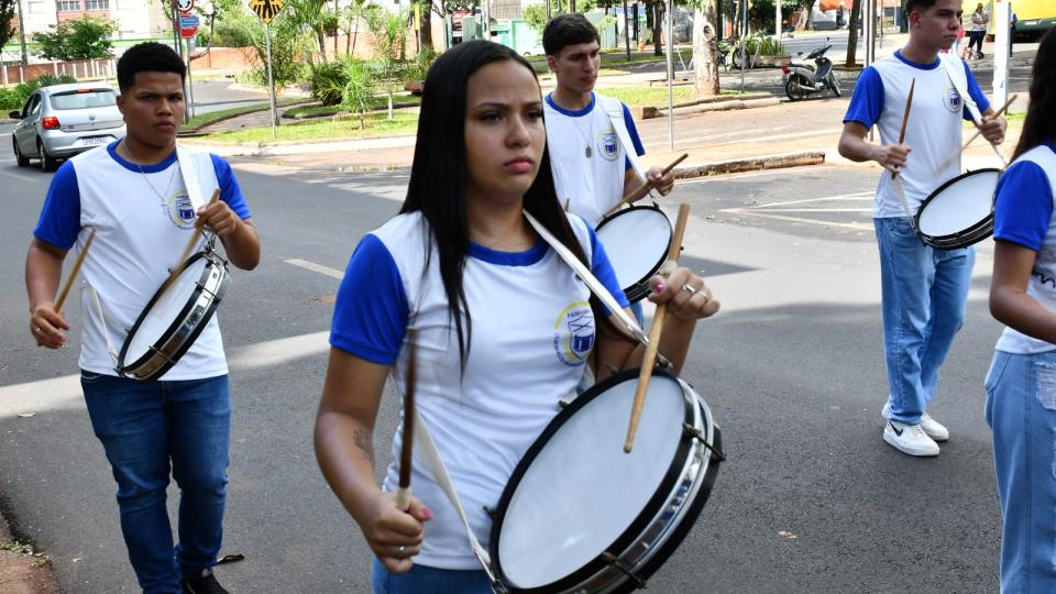 Fanfarra Cleonaldo Brasileiro de Alvarenga, da cidade de Campina Verde (Milton Santos)