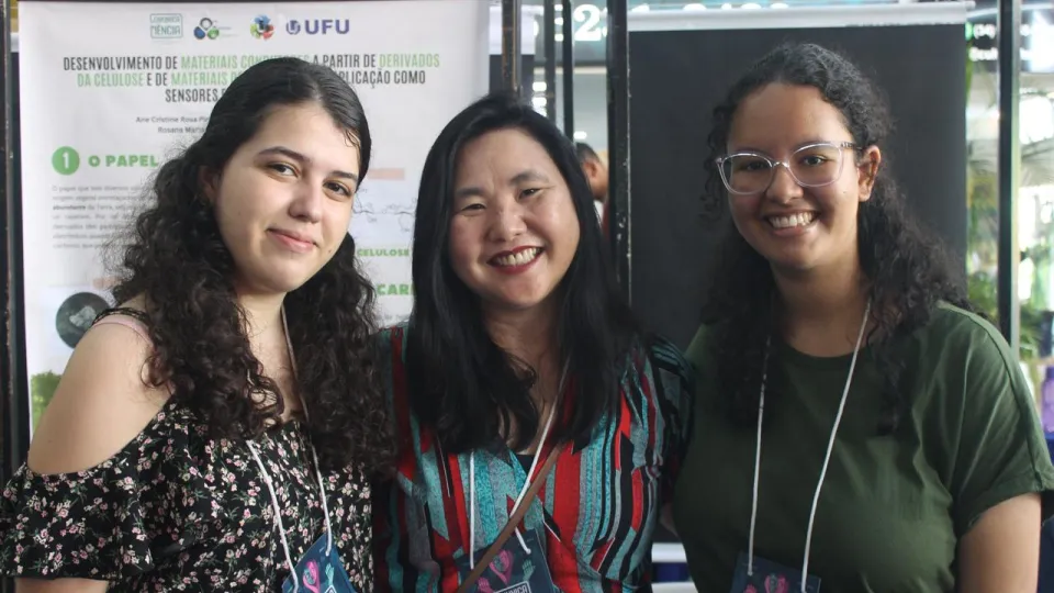 Estudantes e orientadora